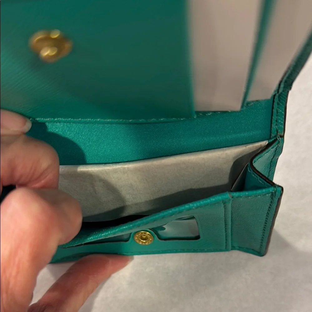 Coach Green Saffino leather ID Wallet - Picture 3 of 5